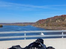 The Mississippi Palisades is on the right. 