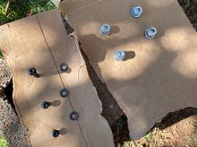 The three windshield screws needed touch up and the four Allen head bolts for the front fender drove me crazy so they got painted black. I told you I have a problem…