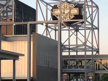 Every Thursday night at the Milwaukee Harley Museum is also bike night . Right across the bridge from the Iron Horse Hotel.