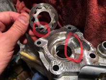 Scavenge gerotor to housing.