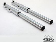 Sport Chrome Lower Legs assembled with Progression Monotube Cartridges