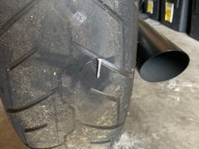 Stick rear was more than ready for a replacement....the nail made the decision easy 