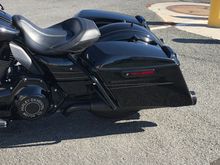 New OEM CVO seat. Bags pinstripes by local pinstriper. 