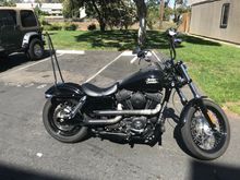 2017 FXDB Sik Pipes, Slims Fab Sissy Bar, DK Customs mods