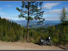 … I was heading up to Mount Baker, which is just south of Cranbrook… But turned around here because I did not have a tire repair kit and it was late in the afternoon… And there was nobody else on the mountain… and I did not want to hike out the 10 miles if I had a problem…