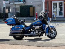 A nice sunny Saturday… So out on my coffee shop motorcycle… But the rains a’comin…