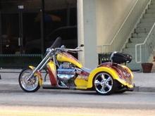 Wife’s V8 Chopper in Jenson Beach,Fl..that was one good looking Trike