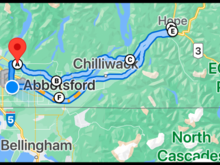 Crossed the Fraser River and rode up to Hope on Hwy 7... Lots and lots of motorcycles out, and one example of why I DO NOT ride in groups... about 20 bikes where going about 10 miles an hour slower than flow, and was pissing everyone off... including me... after about 10 miles I took them in one pass...