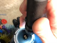 You can see the small spot weld, I’m not too worried about getting that out. 