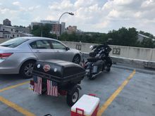 Sporting some flags on my trailer for this Memorial Day weekend. 