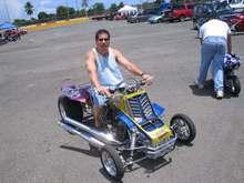 Custom four wheeler show bike.