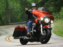 The one - and only time I took a hand off the bars...  Did not want to end up featured on the Killboy page!