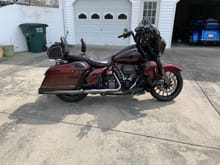 2019 CVO , color is Black Forest and Wine Berry