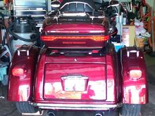 Lighted areowings and rack, Superbright tail lights, custom LED bar across below the bumper.