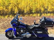 Heading over Slumgullion Pass in the SW Colorado Mountains in October.