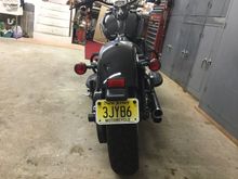 License plate is mounted on rear