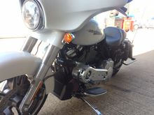 The air filter is turned to face the front, looks pretty cool.