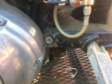 Looks like the swingarm was bent and then straightened