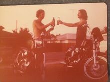 First Harley, 1966 sportster 900 XLCH in 1974