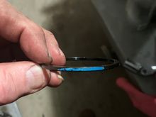 The pre installed spacer for the MDG left me with no runout at all so I had to swap the blue spacer out for the red in order to get proper clearance. Easy to do, remove o ring and spacer.