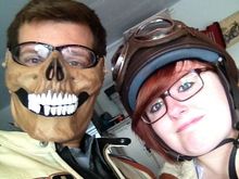 I usually where this air soft mask under for bug deflection and it get the best reactions.