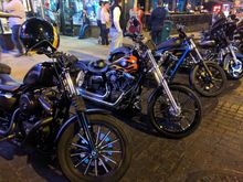 My 2015 Dyna Wide Glide. Last Bike night on Beale Street Memphis,Tn for the season. Always a hreat time!