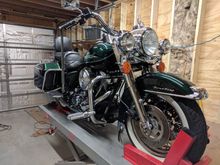 Getting her cleaned up