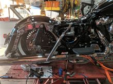Air shocked mounted and plumbed 