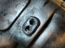 Stator plug sockets corroded and almost non existent.