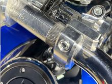 This is them installed on my 2024 road glide with the HVAC tape on the clamping area of the stock bars, the top clamps that come with the riser extensions to not cover the entire clamping area. You bolt the stock top clamp over the riser extension inserts, and then use the supplied ROX top clamp to clamp your stock bars. I’ve had zero problems since install. 