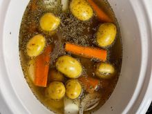 I am leaving the "ad lib" veges BIG.

I think there is too much aahhhh, whatever the F that is.  Oregano? Italian seaonsing? Whatever looks like oregano? Whatever.  This is all off the cuff pre' much.