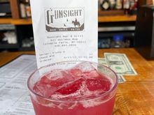 Some kinda blueberry moonshine drink!