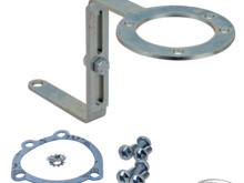Something similar to this, from centre bolt between cylinders to, maybe, float drain plug? 