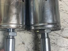 Shocks side by side with the crap one on the right. 