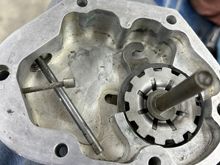 looking for the little clip for the cable and have to get a gasket for the clutch  cover and had to sand  out the nicks and polish it up and finally found the clip ! 