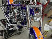 Putting on the front fender 