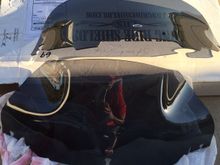 LRS 8" dark was on 2013 Street Glide--Make an offer. 8.5 KW was on 2013 Street Glide--Make an offer. The KW does have a small knick on the shield, I believe from a rock. I will provide close ups if interested. It doesn't affect visibility