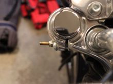 I had to rotate the clamps toward the front a little so the mounting brackets wouldn't hit my tank.