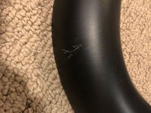 Minor scratches only on the front heat shield