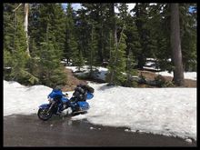 Just had to roll the rear tire onto the snow…