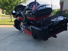 Rear view, current paint color.