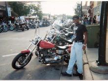 sturgis 2002 from AZ on 2000 dyna low rider with home made jockey shift