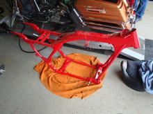 back at the shop, clearing a space on a lift....