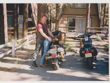 I was just trying to help her on the bike...........really :)