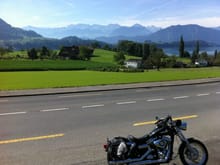 view from a back road to Luzern, Switzerland