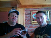 me &amp; Fajitia Mike from Full Throttle at his regular job in NC.