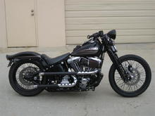 FXSTSB with 18-inch rear wheel and Metzlers