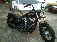 after a bunch of changes and a small accident in philly ,(light damage to bike, me? lost have a finger) we been out and rumblin!