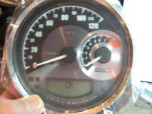 In only a few seconds 'OK' will show on the display and the new Speedo/Tach is 'married' to the bike.