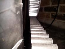 Belt to tire clearance 1/4. with 200mm Metzler on 18 inch rim.